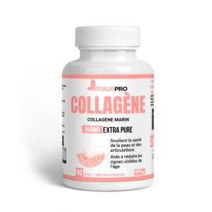 كولاجين بحري مع فيتامين سي فيتاليس برو: سر جمالك الطبيعي، مفاصل قوية، وعظام تدعمك collagene