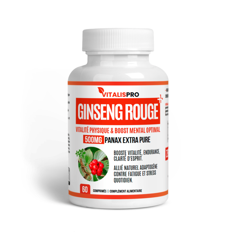 الجنسنج الأحمر - حيوية جسدية وتعزيز ذهني فائق GINSENG ROUGE