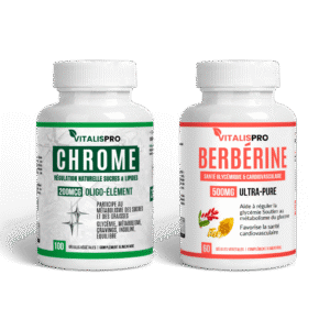 باقة الدعم المتقدم لجميع أنواع اضطرابات السكري: Berbérine و Chrome