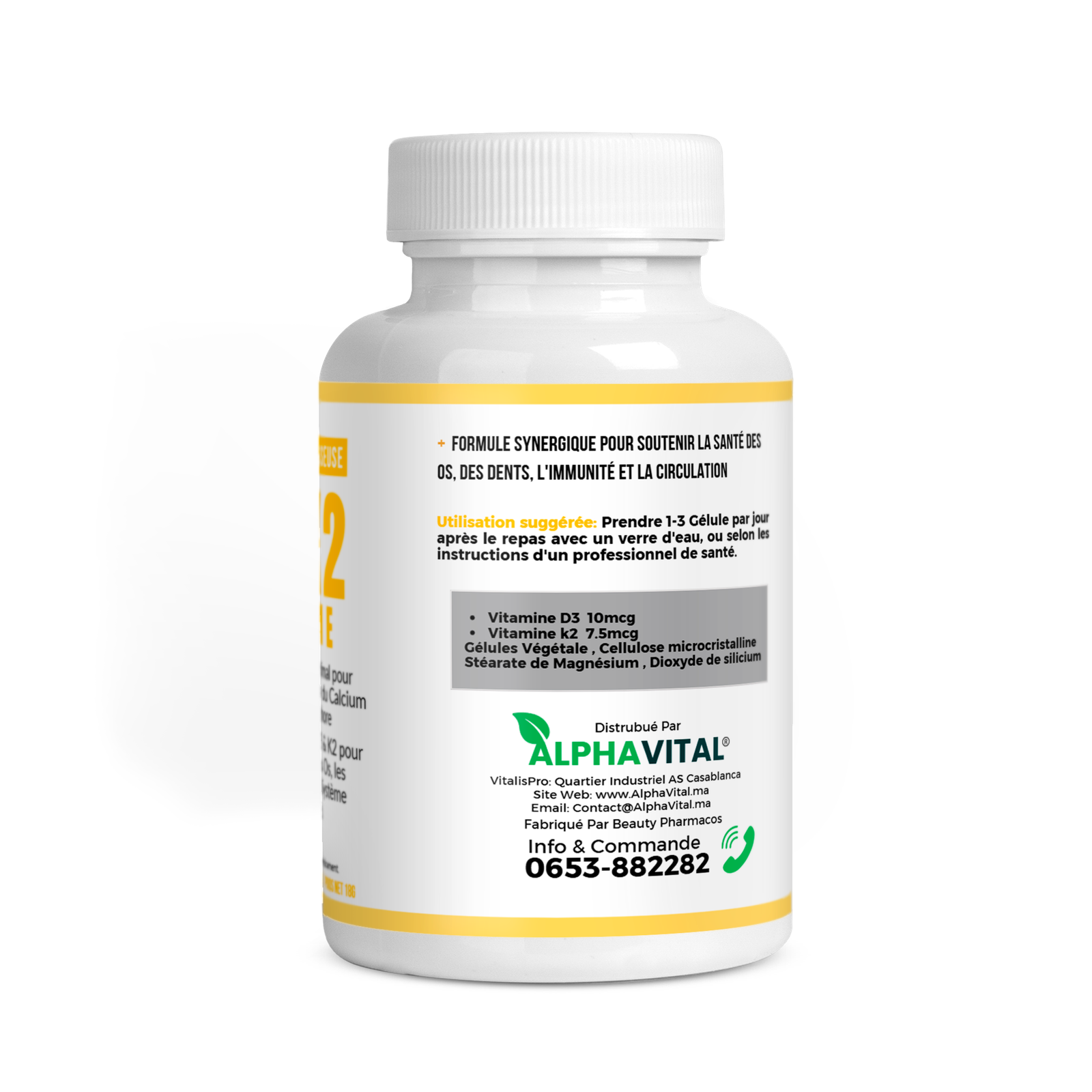 فيتامين D3+ K2 دعم المناعة وصحة العظام - الصورة 2