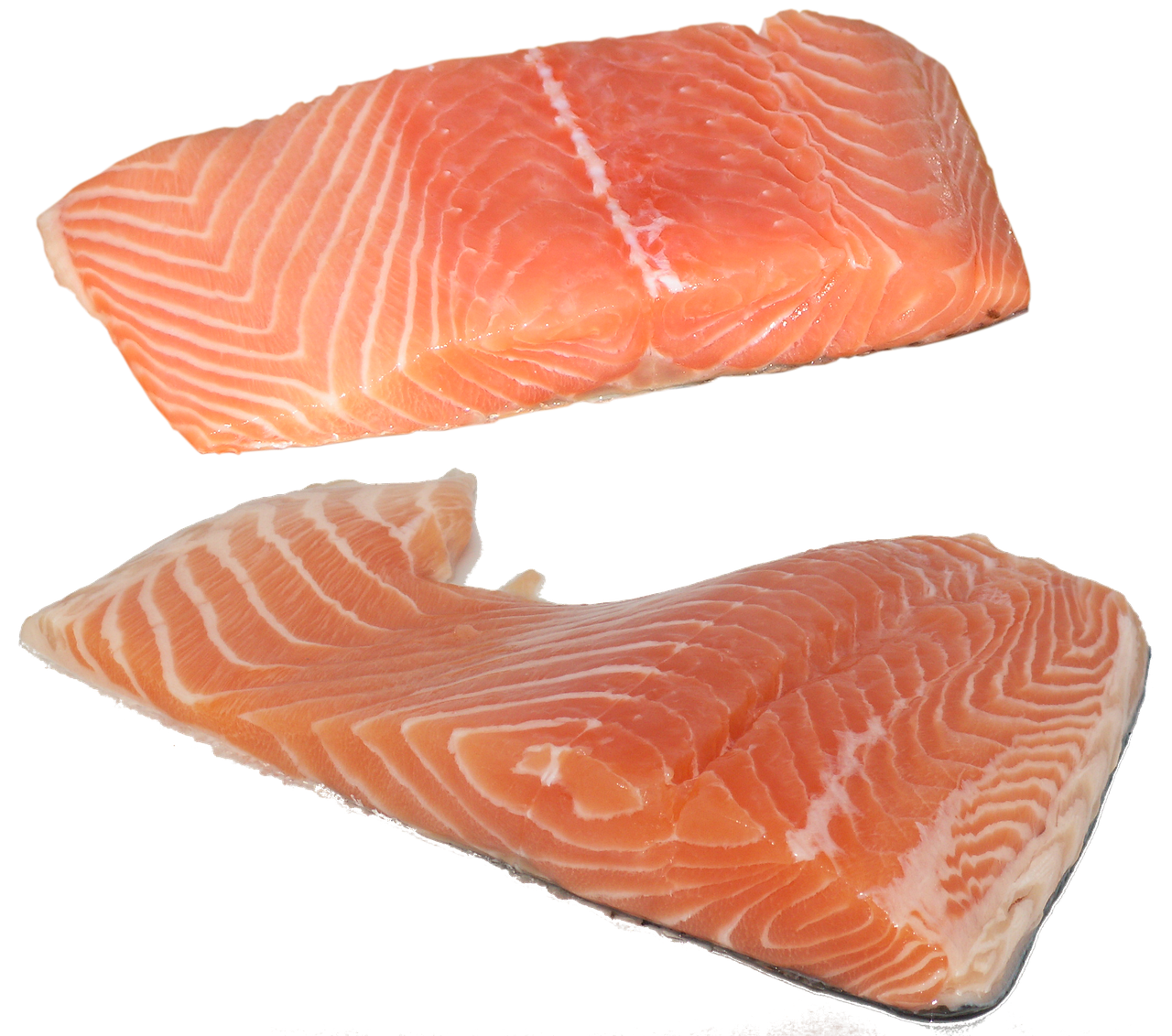 Salmon fillet, one of the few notable food sources of vitamin D