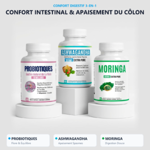 Pack Sérénité Digestive Ashwagandha – Confort digestif, Équilibre intérieur & Vitalité au Maroc