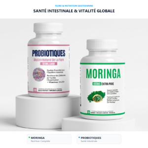 Moringa Probiotics Pack VitalisPro – Digestion, Gut Flora Balance & Immunity in Morocco