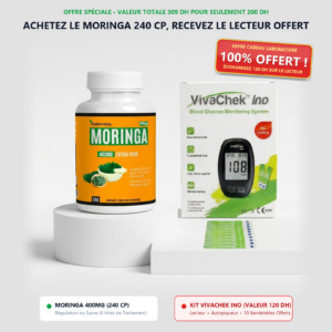 Moringa 240 tablets 400 mg + free glucose meter